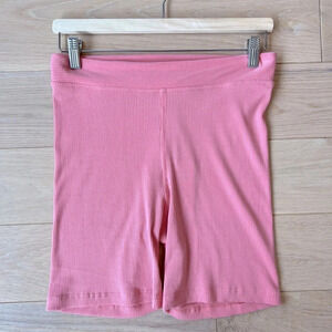 The Upside Australia Soft Rib Bike Shorts Pink Medium Athleisure Yoga Barbiecore